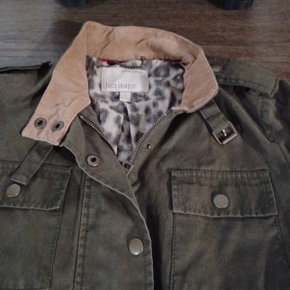 Banana Republic heritage Women's Field Safary Jacket Green Adventure size S - Picture 5 of 15